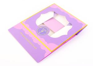 China Pinkish Cake Cardboard Boxes Collapsible Paper Box With Window wholesale