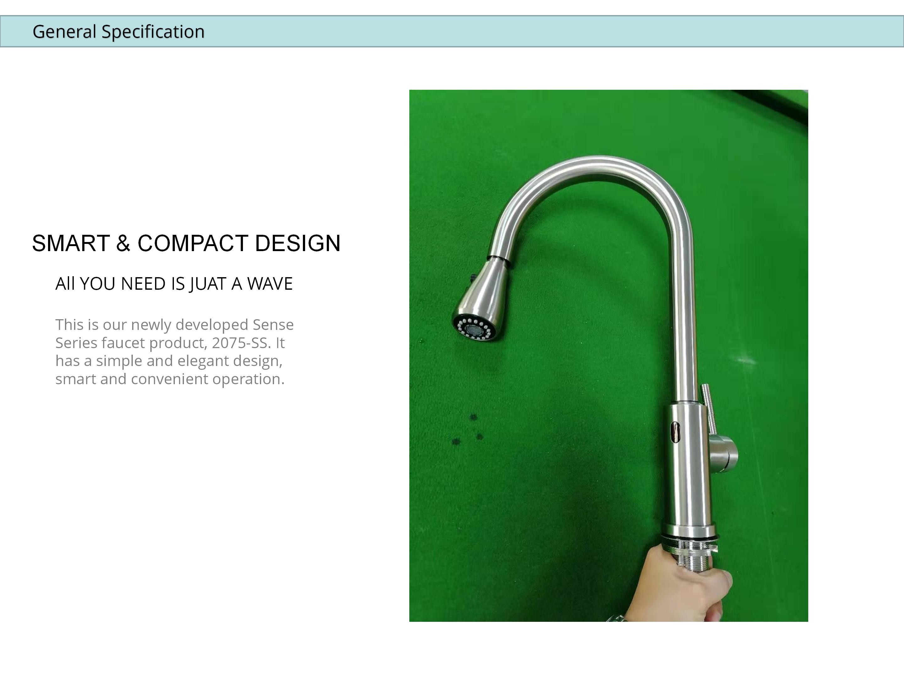 3.33L/min Motion Activated Pull Down Kitchen Faucet