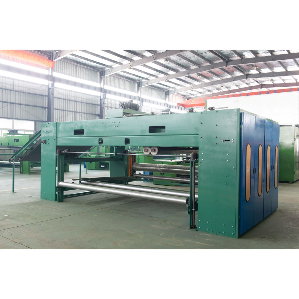 High performance synthetic fiber fiber web formation cross lapping machine