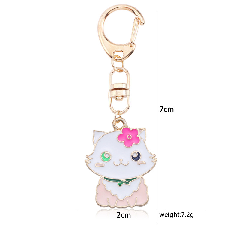 Metal Watermelon Key Chain 15cm x 6.5cm x 1.6cm Silk screen printing
