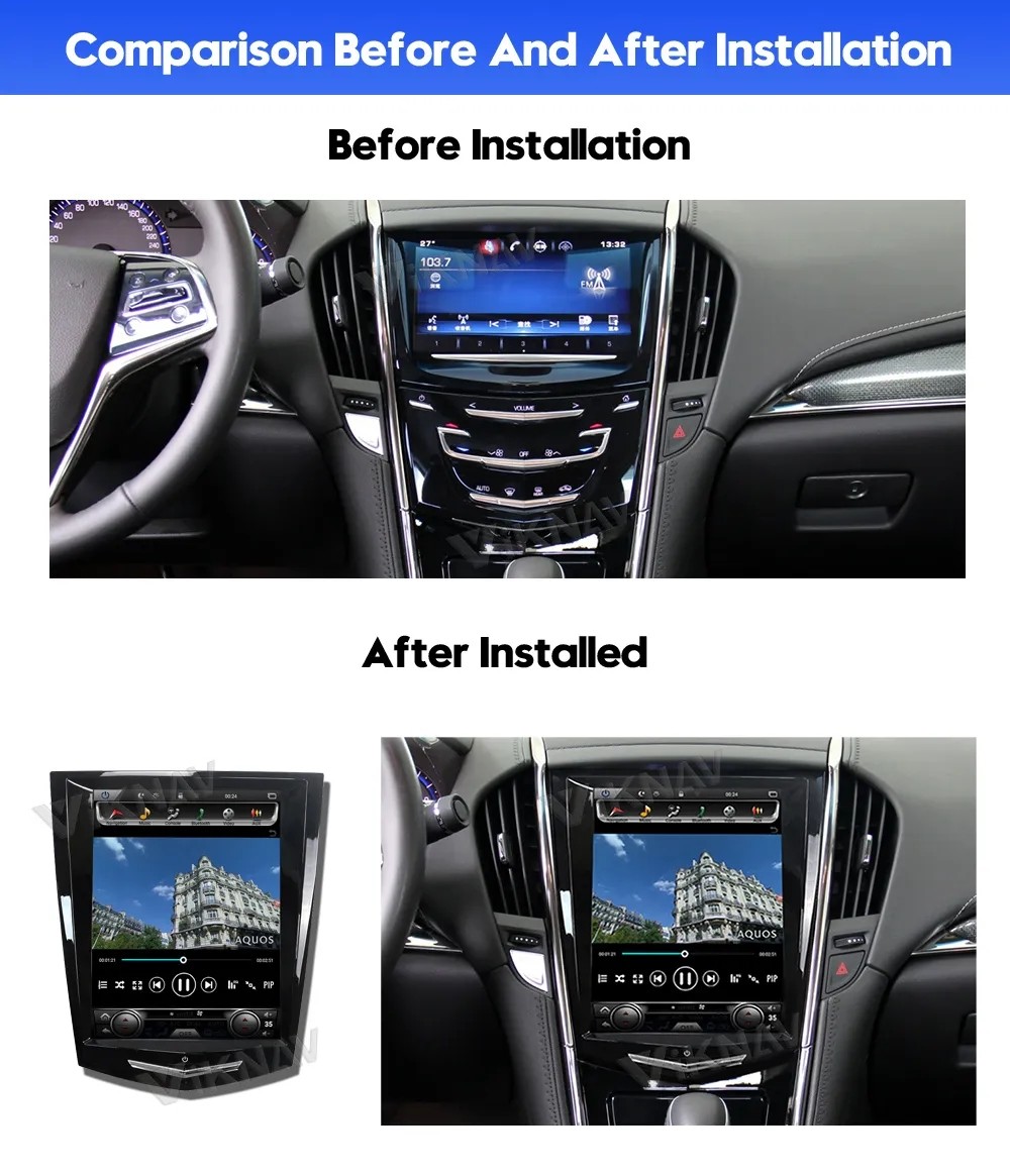 10.4 Inch Android Car Radio For 2004-2007 Cadillac Ats Cts Srx