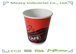 China Takeaway Double Wall Paper Cups With PE Coated Heigh 92mm wholesale