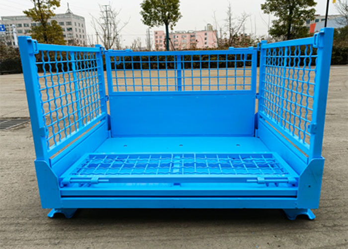 Stackable Collapsible Pallet Cage Empty Stillages Bin 1.5T Load 1000x800mm