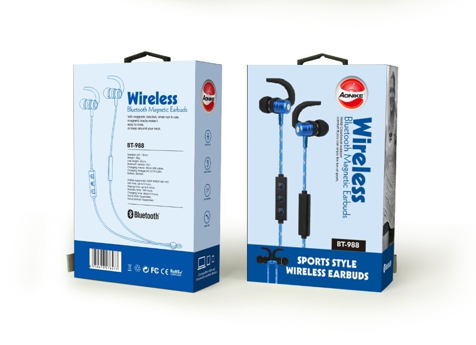 Super Bass 10mW V5.0 Magnetic Sport Bluetooth Earphones