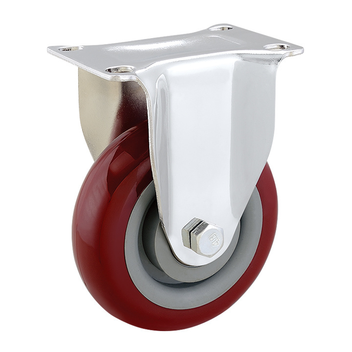 Industrial Heavy Duty Tread Silent Dual Swivel Locking Caster Wheels