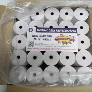 China 100 Virgin 58gsm POS Thermal Paper Roll BPA Free White Sticker Paper Roll wholesale