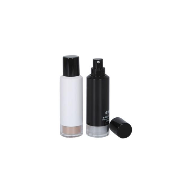 Cylinder 30ml Acrylic Makeup Liquid Foundation Bottle For Concealer