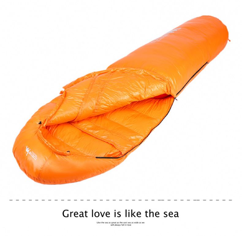 3 Season Waterproof Outdoor Sleeping Bag for Camping Customized Logo Fabric Mummy Pcs
