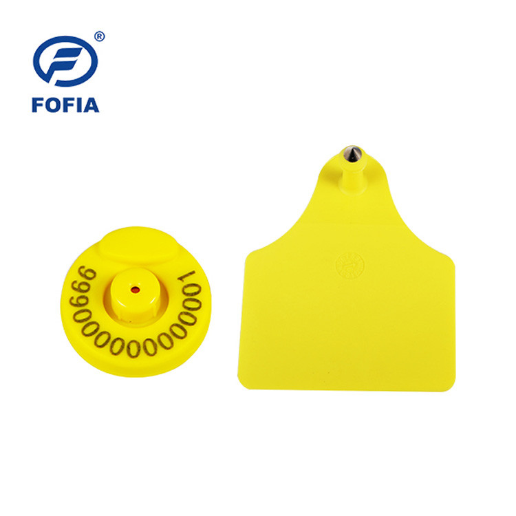 European Chips With Unique Data Security ET907 ISO High Security Smart Ear Tag For Cow