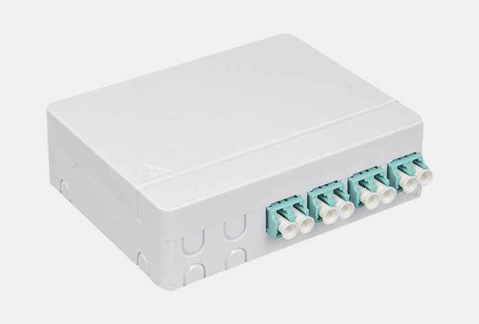 SM / MM Fiber Wall Outlet Box 4 Core Outdoor Fiber Termination Box