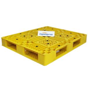 China Light HDPE PP Injection Moulded Plastic Pallets 1500x1500mm Yellow wholesale