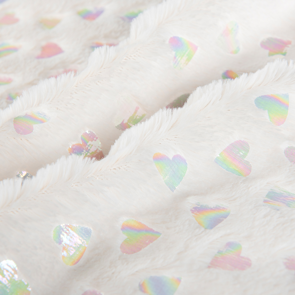Bag Brushed Pattern 100% Polyester Silver PV Plush Faux Fur Fabric for Home Textile