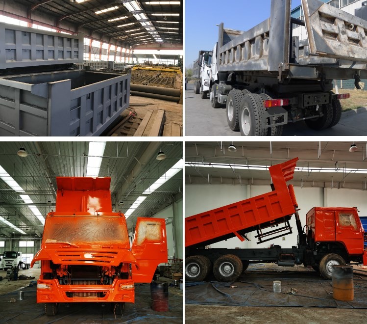 371HP 6x4 Used Howo Dump Truck , Sino Howo 10 Wheeler Dump Truck