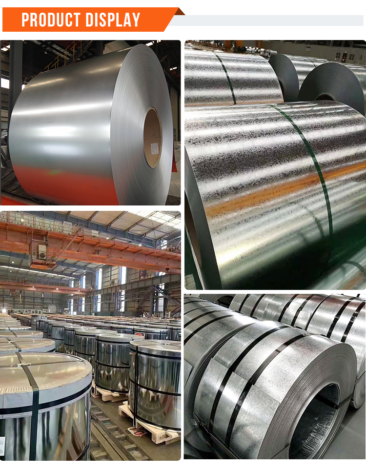 Zero Spangle / Regular Spangle Galvanized Steel Coil , Coated Galvanized Sheets DX51D