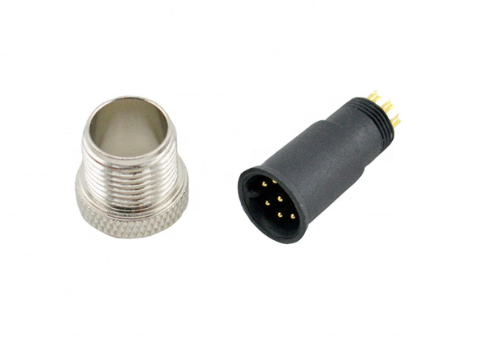 waterproof circular M5 M8 M12 8 pin LED automation industry panel mount LED connector