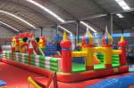 Durable Inflatable Fun City / Bouncy Castle Playground For Kindergarten