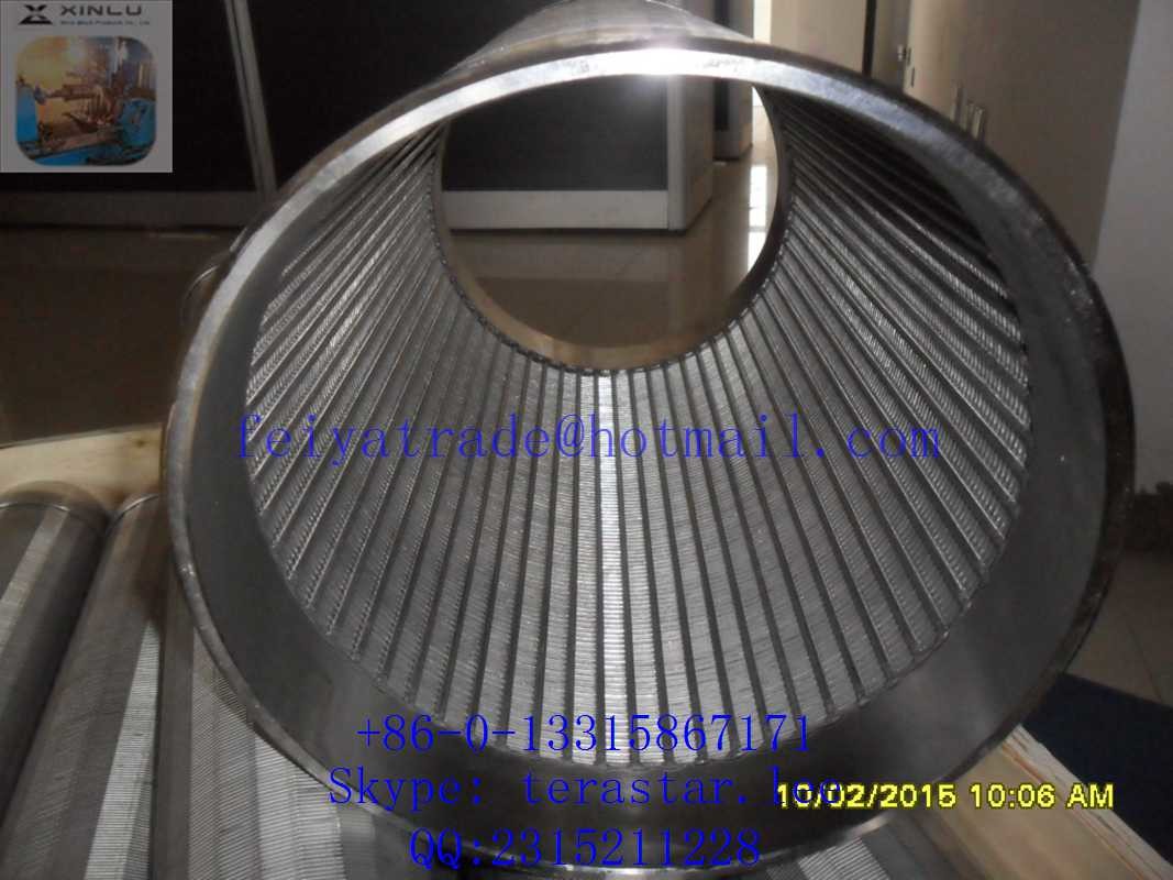 wire wound stainless steel screen pipe / wedge wire screen tube / perfect roundness water well screens