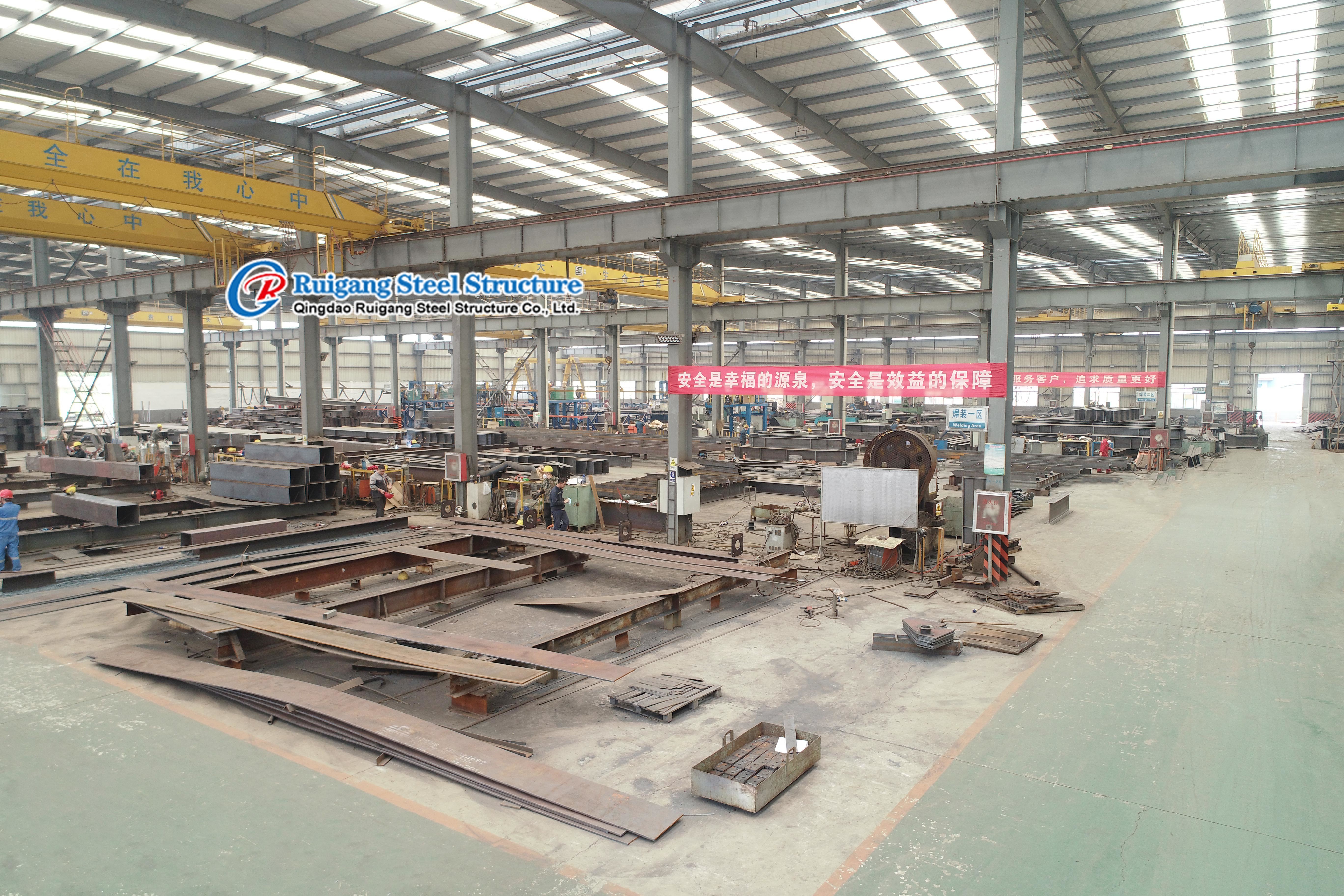 Metal Light Weight Prefab Structural Steel Office Building / Hangar / Workshop /Warehouse