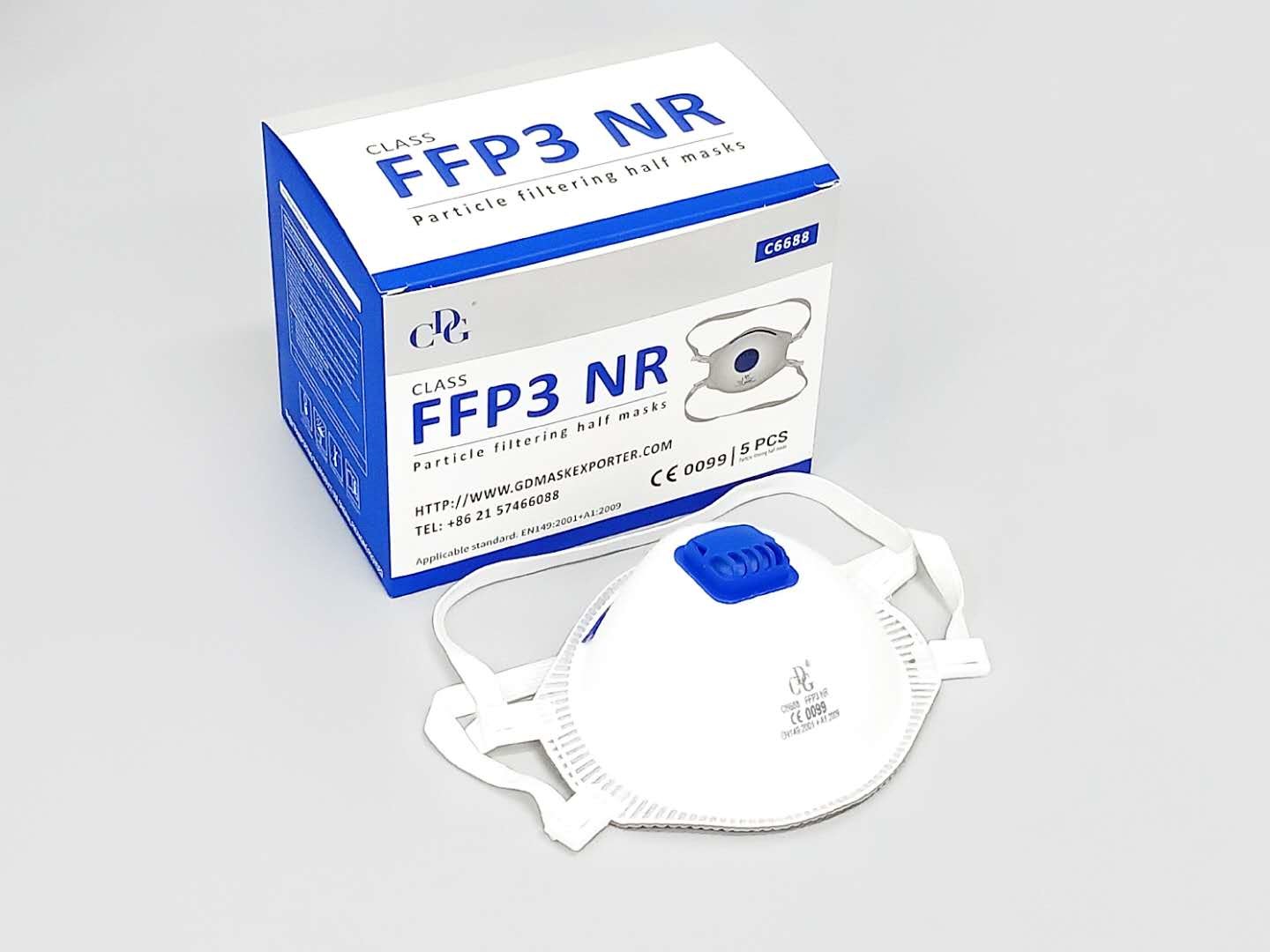 FFP3 Folding Disposable Mask BFE 97% Dust Protective Disposable Non-medical Masks