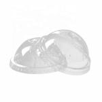 Food Grade PET PLA Plastic Arch Dome Cup Lids Disposable Biodegradable