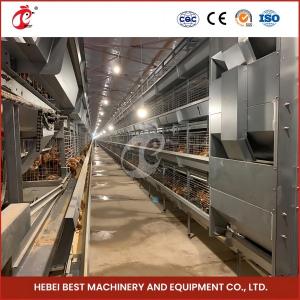 China 5 Tiers Layers Chicken Cages With Stainless Steel Wire Rose wholesale