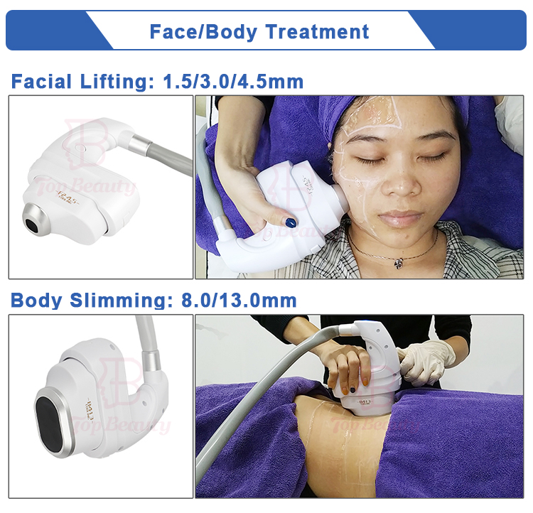5D Skin Care Portable HIFU Facial Machine Cryo Anti Wrinkle Equipment