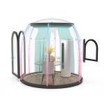 Height 2.5m Clear Bubble Tents Outdoor Clear Dome For Winter Greenhouse