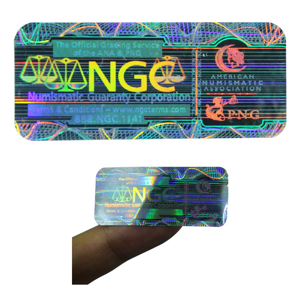 Custom Watermark Hologram Tamper Proof Seal Stickers