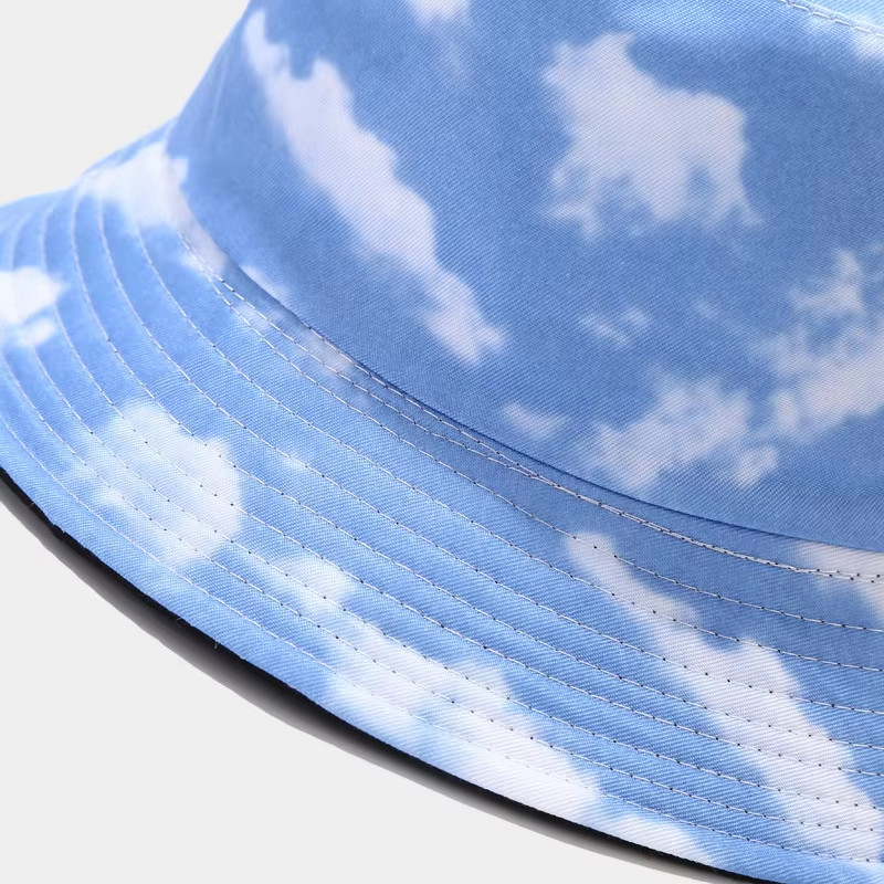 Oem 100% Cotton Summer Beach Reversible Bucket Hat Cap High Quality Custom Double Sided Fisherman Hats