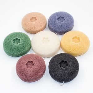 China 100% Natural Round Konjac Facial Sponge For Face Cleansing wholesale