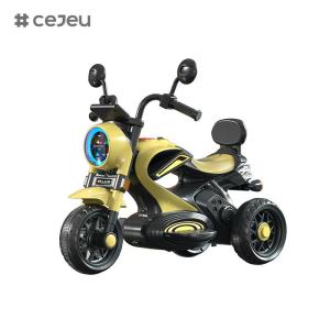 China CJ-5188High Quality Children's motorcycle electric tricycle charging male and female baby toy car dual drive battery car wholesale