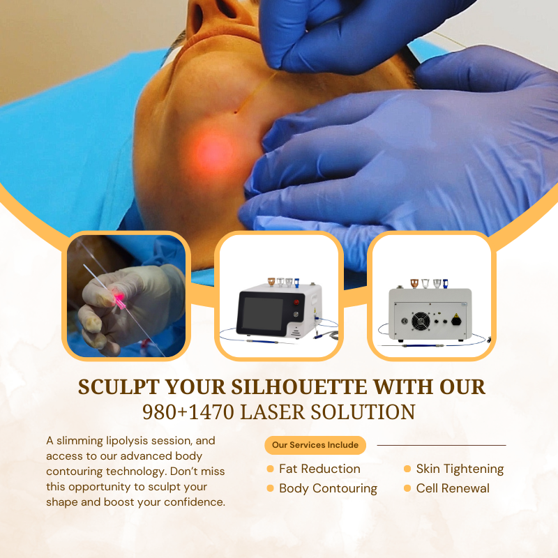 Professional 980nm 1470nm 635nm Laser Machine for Spider Vein Removal, Nail Fungus Therapy, Fat Reduction, and Skin Rejuvenation