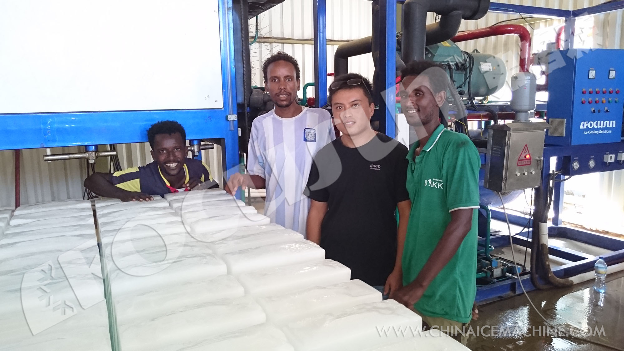 10ton Ice Storage Capacity Focusun Big Ice Block Making Machine for Hotel Industry