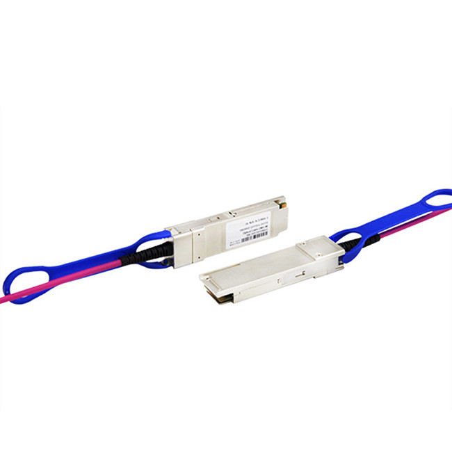 QSFP28 To QSFP28 Active Fiber Optical 100G AOC Cables OM4 2M