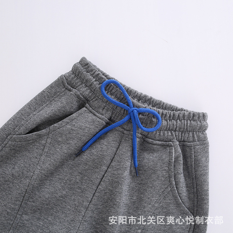 110CM-170CM Drawstring Girls Solid Color Pants 260G