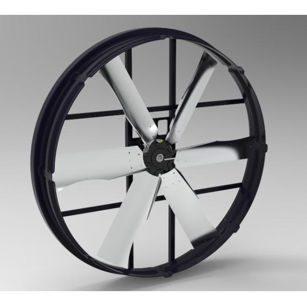 Industrial Exhaust Fan with 72''/1.83m Fan Blade Diameter and Max Airflow 120000m³/h