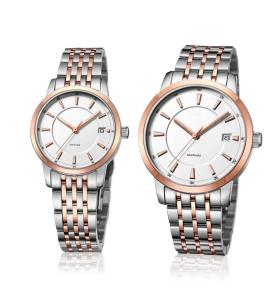 China Ladies Fashion Wrist Watch Stainless Steel Quartz Couple Lovers Watch OEM Men Fashion Watch wholesale
