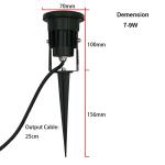 Adjustable Outdoor Lawn Lights 5w , Ground Spike Lights 50000h Working Lifetime
