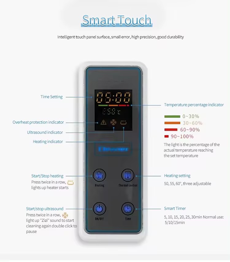 Best Seller Household Ultrasonic Cleaning machine SUS304 6L Dental Lab Steamer Cleaner