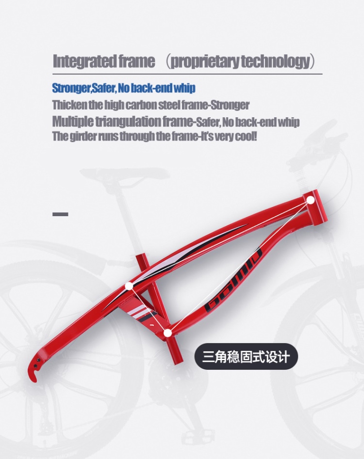 Ordinary Pedal Kids' Bike Carbon Steel Frame Children Mountain Bicycle Customized OEM for On-Road Occasion 20 24 26 inch