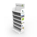 Fashion Wooden Retail Display Rack White Drug Wooden Display Shelf For Pharmacy