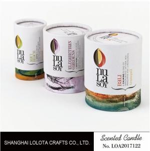 China Personalised Picture Printed Soy Wick Candles , Scented Small Candles In Glass Jars wholesale