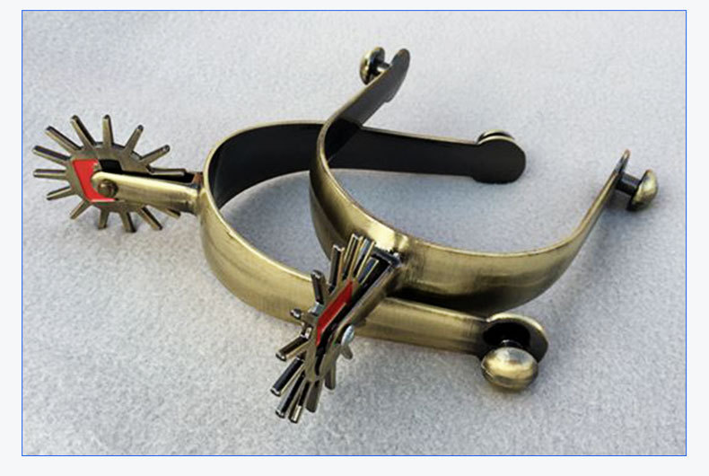 Alloy Horse Spurs Men Rider Horsemanship Western Stainless Steel Equestrian Equipment