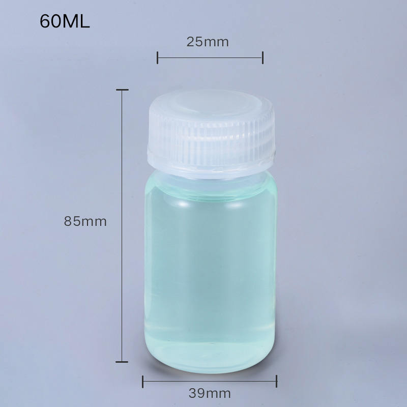 1L Transparent PP Thicken Plastic Chemical Reagent Lab Leakproof Bottles with Screw Lid
