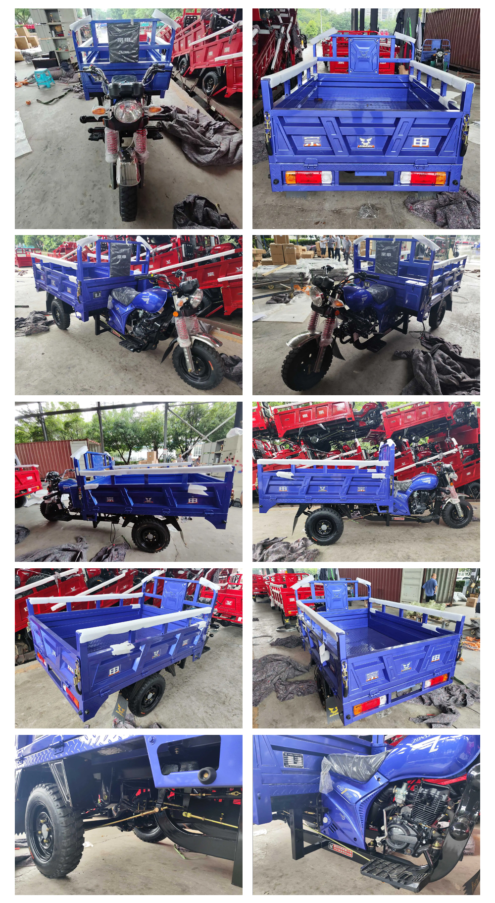 South Africa Sale Gasoline Powered 3 Wheel Motorcycle with Curb Weight of 400-500kg