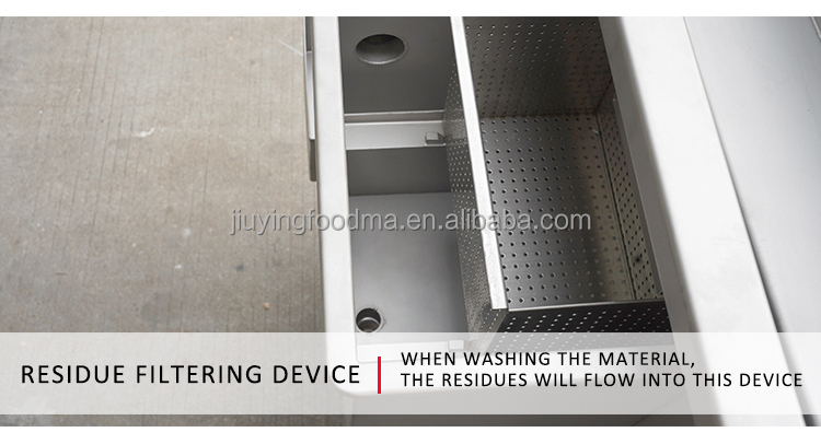 Jiuying 250L Single tank fruit and vegetable cleaning machine with full 304 stainless steel body