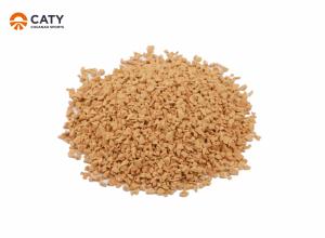 China Anti Slip Recycled Rubber Granules Khaki Color For Sports Area wholesale