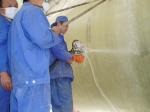 resin spray gun with fiber chopper