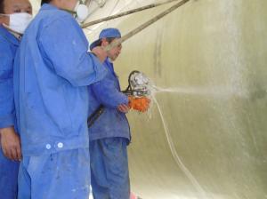 China resin spray machine with fiber chopper wholesale