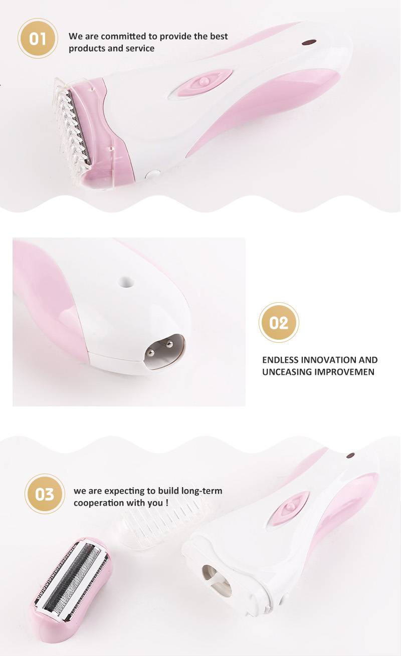 Rechargeable Cordless Women Electric Shaver Armpit Hair Trimmer